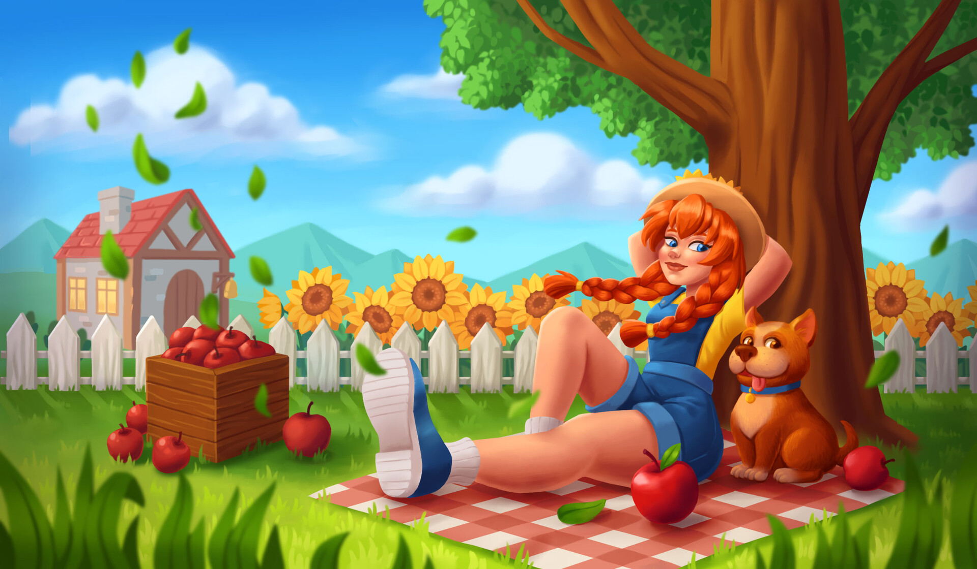 Group of game characters ready for adventure